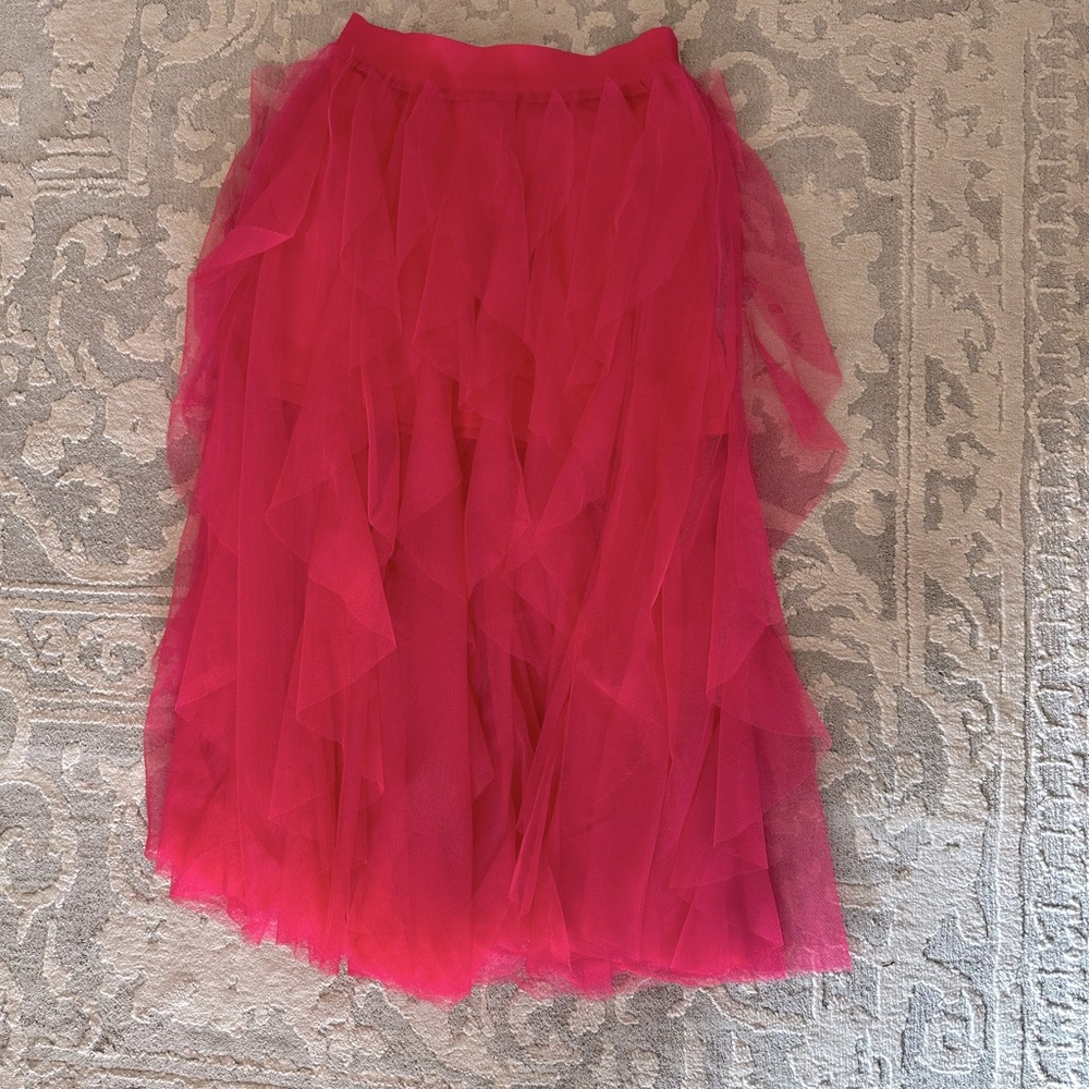 Hot Pink Ruffle skirt
